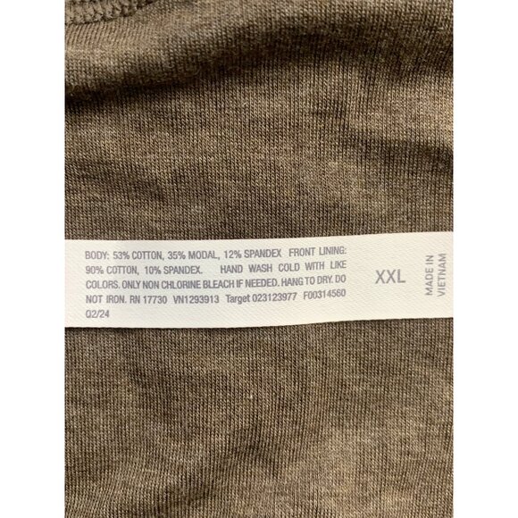 Auden Womens Brown Ribbed Unlined Scoop Neck Bralette Size XXL - Picture 6 of 8